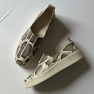 Vince Saxon 2 Snakeskin Slip-On Shoes